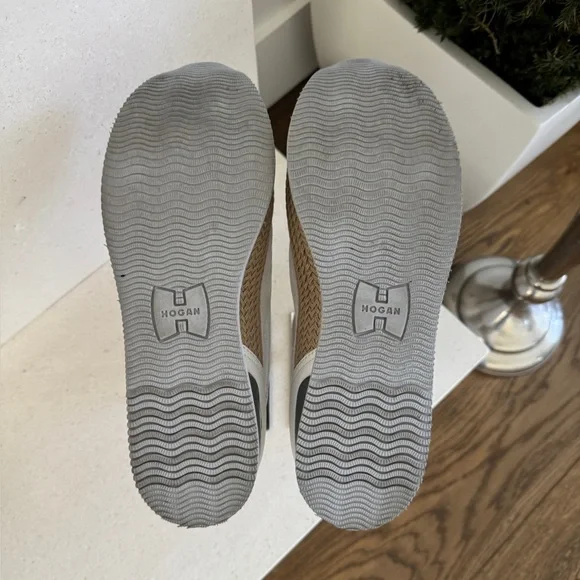 Hogan White and Gray Women's Platform Sneaker Loafers - Size 40.5 - Picture 11 of 11